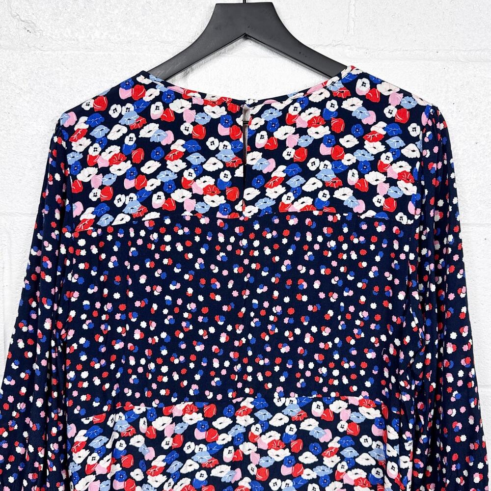 Boden Navy and Pink Patterned Dress 16L - Picture 7 of 11